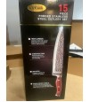 McCook MC29 15 Pieces German Stainless Steel Kitchen Knife Block Sets with Built-in Sharpener. 260 Sets. EXW Los Angeles